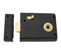 Traditional Contract Rim Latch 102 x 76mm Black Japanned Door Security Lock