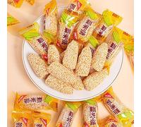 Traditional Corn Gummies, Sesame Snacks, Classic Nostalgia, New Year's Goods, Happy Candy, Chinese Traditional Classical Nostalgic Snacks, Perfect for Vegan Vegetarians (500g)