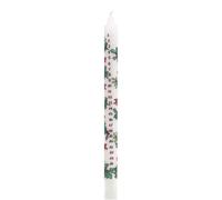 Traditional Countdown To Christmas Advent Dinner Candle - Holly And The Ivy Design (Regular Size)