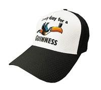 Traditional Craft Carrolls Irish Gifts Guinness Lovely Toucan Baseball Cap for Mens Ireland Hat, Black and White, One size