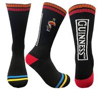 Traditional Craft Guinness - Black Socks with Multicoloured Toucan Badge - G9402-6/11