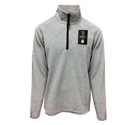 TRADITIONAL CRAFT Guinness - Six Nations - Grey Half Zip Fleece (UK, Alpha, M, Regular, Regular, Grey)