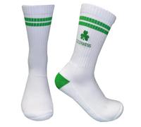 Traditional Craft Guinness - White Sports Socks Green Shamrock - G9400-6/11