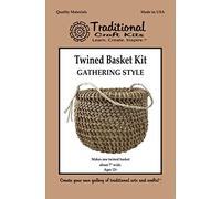 Traditional Craft Kits Twined Basket Weaving Kit (Gathering Style) - Weave Kit for Kids and Adults Complete with Basket Weaving Supplies and Instructional Booklets
