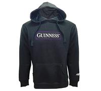 Traditional Craft Official Guinness Hoodie for Mens Irish Hooded Sweatshirt Harp Long Sleeve Gifts for Men, Black, XL