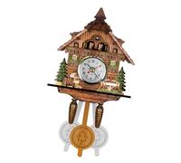 Traditional Cuckoo Clocks: Classic Wooden Clock, Portable Chalet Design, Hand Carved Mechanical Movement | Authentic German Style for Living Room Wall Decoration, Gift