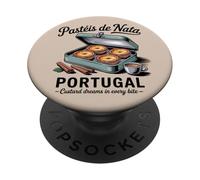 Traditional Custard Tarts Food Art Pastéis de Nata Portugal PopSockets Adhesive PopGrip