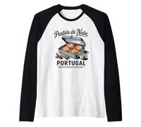 Traditional Custard Tarts Food Art Pastéis de NATA Portugal Raglan Baseball Tee