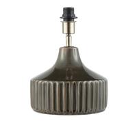 Traditional Deep Forest Green Ceramic Gloss Table Lamp Base with Antique Brass Lamp Holder | 28cm x 18cm by Happy Homewares