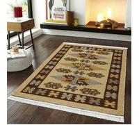 Traditional Design Soft Reversible Washable Doshi Rug Smart Living Mustard 160cm x 230cm