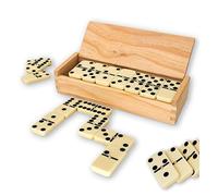 Traditional Dominoes Set | Luxury Dominos in Wooden Case For Kids & Adults Board Games