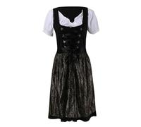 Traditional Dress Women's Elegant Dirndl Long Large Sizes Dirndl Dress with Lace Apron and Dirndl Blouse Bavarian Costume Dirndl Complete Sets Dirndl Dresses Costume Skirt for Oktoberfest