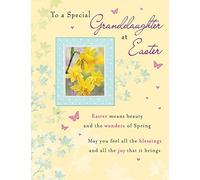 Traditional Easter Card Granddaughter - 8 x 6 inches - Piccadilly Greetings