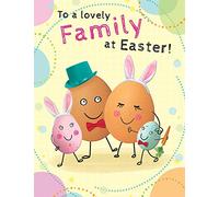 Traditional Easter Card To a Family - 8 x 6 inches - Piccadilly Greetings