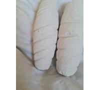 Traditional Efun Cascarilla Snail Shell Spirals, White, 3 Pieces, Traditional Supplies