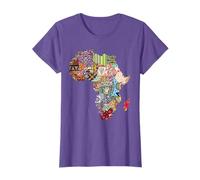 Traditional Ethnic Pattern Africa Pride Map Gift for African T-Shirt