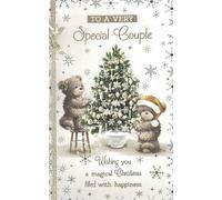 Traditional Extra Large Special Couple Christmas Card, 12 x 8 inches, 8 Page Insert