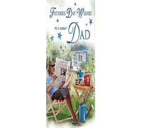Traditional Father's Day Card Dad - 9 x 6 inches - Regal Publishing (C88389)