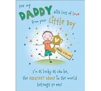 Traditional Father's Day Card Daddy From Boy - 8 x 6 inches - Piccadilly Greetings