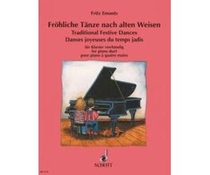 Traditional Festive Dances piano (4 hands) (easy) for piano duet Schott Music Sa