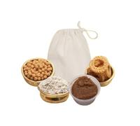 Traditional Festive Snack Treats for Celebrations Janmashtami Mini Combo Pack - 2 ring Murukku, Uppu Seedai, Therattipaal - 200g Each & Aval - 100g