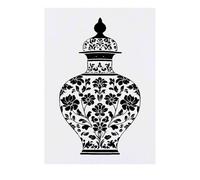 'Traditional Floral Pattern Vase ' Temporary Tattoo - Water Resistant, Skin-Safe, Non-Toxic Transfer (TO00083019)