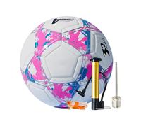 Traditional Footballs, Leisure Football for Teams | Practice Football, Abrasion-Resistant Design, Match Ball with Bright Colours for Artificial Grass or Indoor Fields