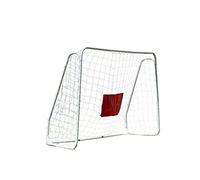 Traditional Garden Games 7ft x 5ft Extra-Large Foldable Football Goal - Durable Metal Frame with Target Sheet & Weatherproof Net - Easy Setup Soccer Goal for Kids & Garden Training