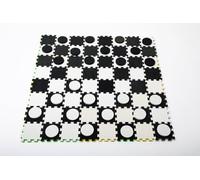 Traditional Garden Games Giant Garden Draughts - Durable Foam Checkers Set with Interlocking Board, Perfect for Indoor & Outdoor Play - Fun Family Game with Portable Carry Box
