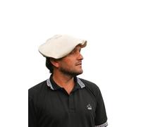 Traditional Gaucho Beret. Handwoven with Cotton Thread. Design Made in Argentina., White, One Size