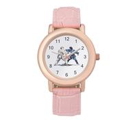 Traditional Gokyo of Kodokan Judo Wrist Watches for Women Men Quartz Stainless Steel Watch Easy to Read