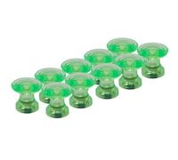 Traditional Green Magnetic Map Pin Magnets For Fridge, Whiteboard, Noticeboard, Filing Cabinet - Pack Of 12