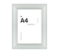 Traditional Grey A4 Photo Frame for A4 (21 x 29.7cm) Photos or Pictures, Plexi Glass, Freestanding or Wall Mounted Landscape or Portrait
