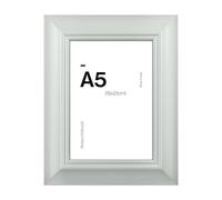 Traditional Grey A5 Photo Frame for A5 (15 x 21cm) Photos or Pictures, Plexi Glass, Freestanding or Wall Mounted Landscape or Portrait