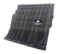Traditional Grey Granite Tartan Sash, Grey Plaid Pattern, Fringed Design, Scottish Highland Wear, Wedding and Formal Events Accessory