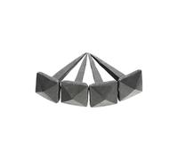 Traditional Hand Forged Handmade 4Pcs of Black Rustic Square Spike Head Iron Nails Set (80mm) - High Quality Decorative Wall Pins Nails