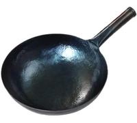 Traditional Hand Hammered Cast Iron Wok - Ancient Chinese Techniques for Durable Cooking