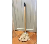 Traditional Handmade Children's Play Mop & Wooden Handle Cotton Head Set Gift