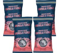 Traditional Handmade Scottish Sweets - Premium Quality Confectionery, Assorted Flavours, Convenient Sizes- Bch (Pack of 4, Smooth Classic Vanilla Fudge Bag 120g)