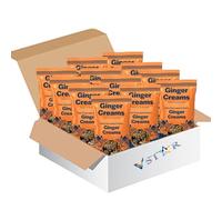 Traditional Handmade Scottish Sweets - Premium Quality Confectionery, Assorted Flavours, Convenient Sizes - Bch (Pack of 12, Dark Chocolate Fondant Ginger Creams Bag 120g)