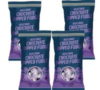Traditional Handmade Scottish Sweets - Premium Quality Confectionery, Assorted Flavours, Convenient Sizes - Bch (Pack of 4, Delectable Chocolate Dipped Fudge Bag 120g)