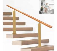Traditional Handrails for Internal and External Steps Adjustable Angle 2 3 Gold H 95 Cm L 80
