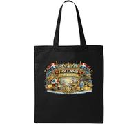 Traditional Heritage of the Low Countries Natural Cotton Tote Bag Black