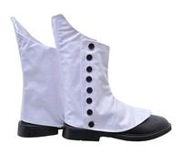 Traditional Highland Piper Drummer Spats - Secure Fit Footwear Buttons - Elegant Scottish Kilt Spats for Ghillie Brogue - Highland Uniform Accessories for Men (Black Buttons, UK Size - 7)