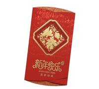 Traditional Horse Symbolism Greeting Card - Embossed CNY Corporate Gifting & Festival Celebration with Envelope New Year Blessing Card