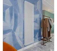 Traditional Household Cast Iron Radiator，White Vertical 1800X 560mm- 3 Column Suitable for Multi-Room Ideal Central Heating
