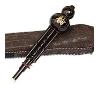 Traditional Hulusi Instrument Chinese Handmade Hulusi Ethnic Beginner'S Musical Instrument Seven-Hole Cucurbit C Tune Lower B Tune For Beginner(B,B key)