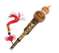 Traditional Hulusi Instrument Chinese Handmade Hulusi Ethnic Beginner'S Musical Instrument Seven-Hole Cucurbit C Tune Lower B Tune For Beginner(A,B key)