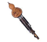 Traditional Hulusi Instrument Hulusi ThreeTone Gourd Flauta Crashproof Calabash Hulusi Folk Musical Instruments Professional Cucurbit Flauta(BB)