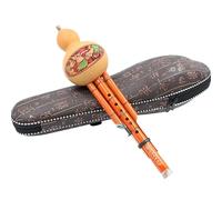 Traditional Hulusi Instrument National Musical Instrument Hulusi With Leather Box Phoenix Zhu Material C Tone B Flat Tone(B)
